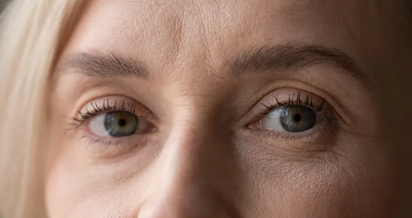 Close up of woman's eyes