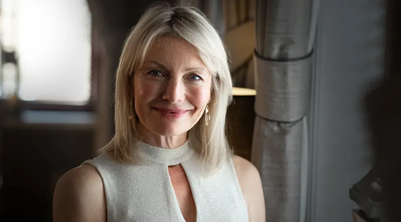 Woman with blonde hair